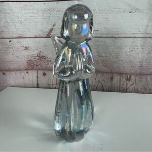 Vintage Toscany Collection Lead Carnival Glass  Angel Figurine Standing